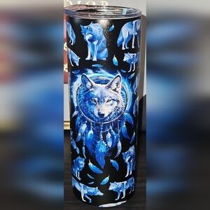 Tumbler 20oz Wolf Dreamcatcher NWOT